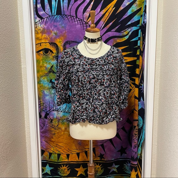 🌈 Lovely casual floral blouse - Picture 2 of 11